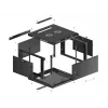 Rack de parede Lanberg WF01-6606-00B