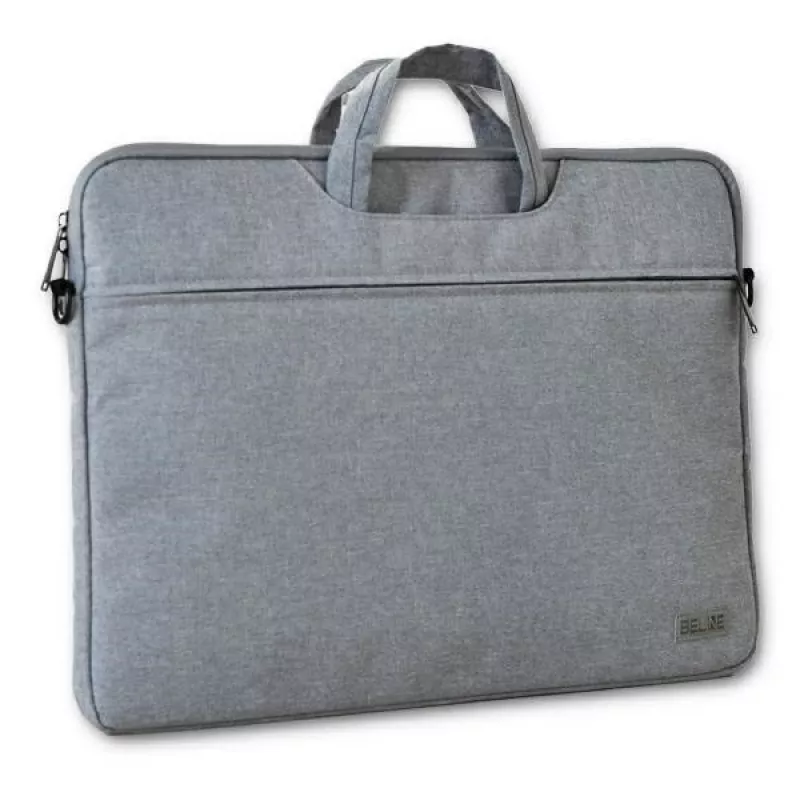 Mala para portátil Beline 16 – cinzenta, material resistente e leve, compatível com portáteis de 16 polegadas