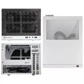 Caixa de PC Silverstone SG13 Mini Tower preto
