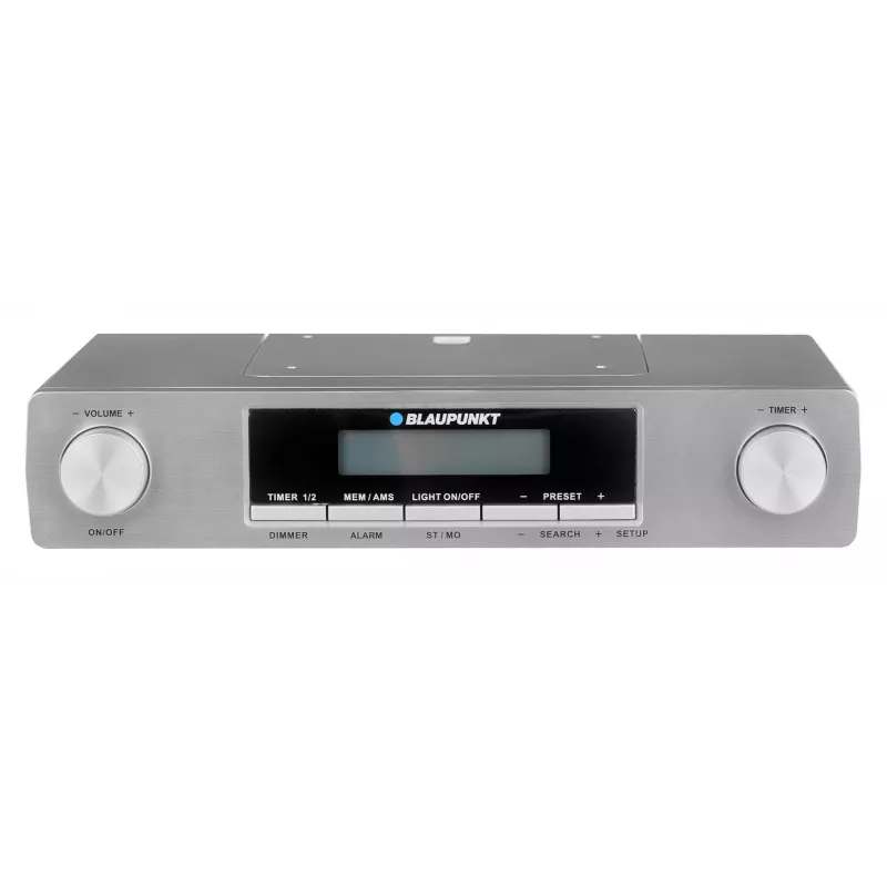 Blaupunkt KR12SL rádio de cozinha, FM, relógio/alarme com 2 temporizadores, prateado