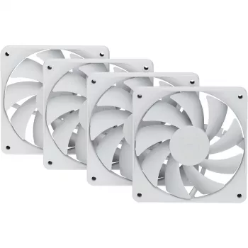 Ventoinha de caixa 120 mm HYTE FA12 branco pack de 4 — 120 mm, branco, modelo FA12