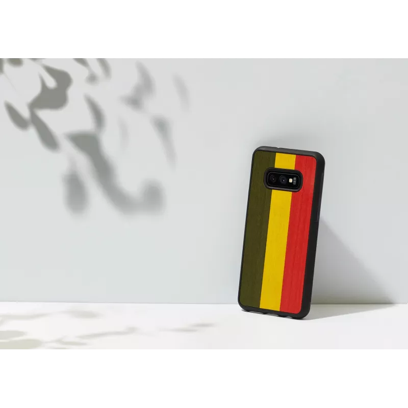 Capa para smartphone man and wood para Samsung Galaxy S10e, reggae preto capa protetora