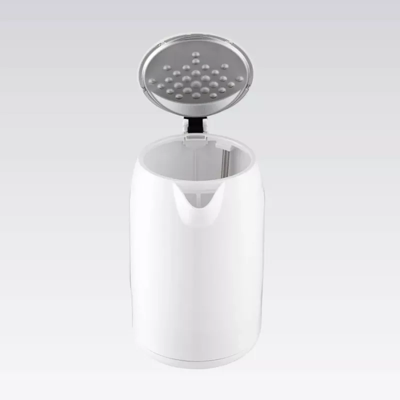 Chaleira elétrica Maestro MR-022-WHITE, 2,2 L, 1850–2200 W, caixa em plástico, base 360°, filtro anticalcário, indicador de nível de água