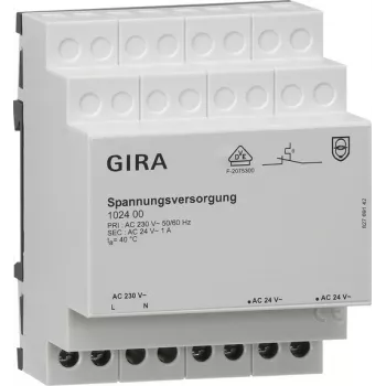 GIRA 102400 Transformador de rede de alimentação cinzento (102400)