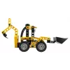 Conjunto de construção LEGO Technic Retroescavadora 42197 — direção articulada, carregador funcional, 104 peças, idade recomendada 7+