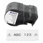 Brady, M5C-1500-595-WT-BK, vinil, preto sobre branco, 38,10 mm x 7,62 m, permanente, contínuo (170944)