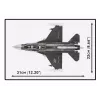Conjunto de construção Cobi F-16D Fighting Falcon, 436 peças, escala não indicada