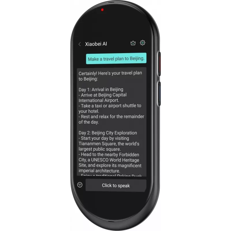 Tradutor de voz portátil MAXCOM MT100 4G, tradução de voz multilingue, dispositivo de mão compacto