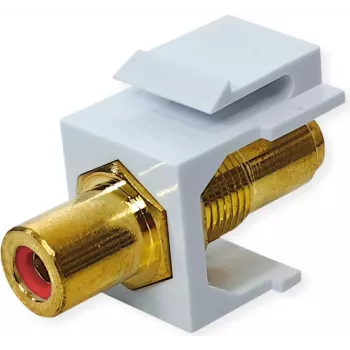 Acoplador Keystone VALUE ROLINE RCA blindado plástico vermelho (25.99.8213)
