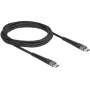 Cabo USB DeLOCK USB 2.0 2m USB-C preto 81125