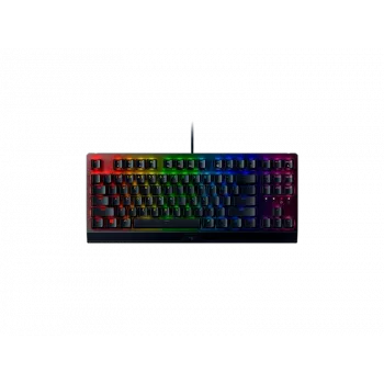 Teclado gaming mecânico Razer BlackWidow V3 Tenkeyless – com fios, iluminação RGB LED