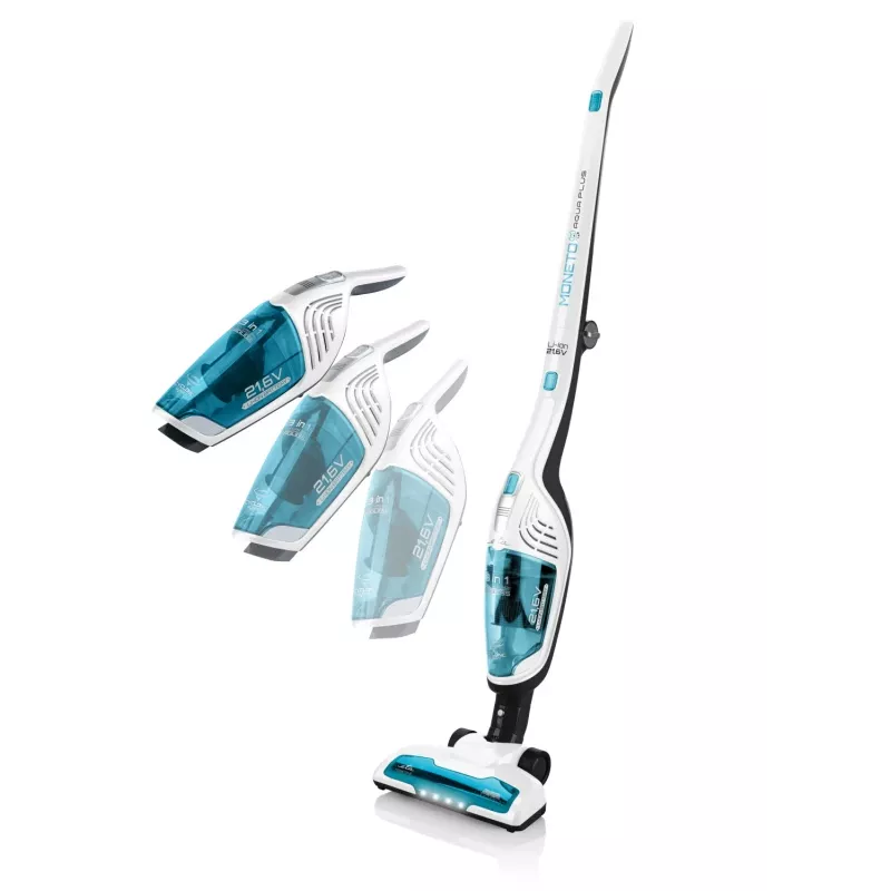 Aspirador com bateria ETA Moneto II Aqua Plus Aspirador de mão 3-em-1, função de lavagem, 21,6 V, até 50 min. de autonomia