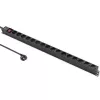PDU de alumínio Qoltec para RACK | 16A | 16 x Schuko | vertical | 1,8 m