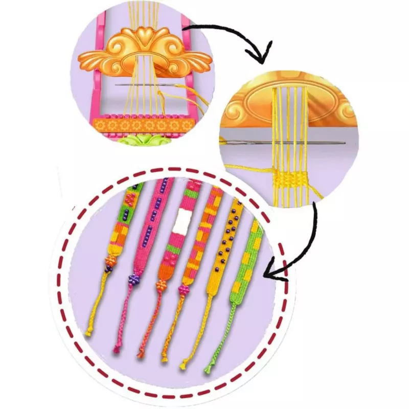 BeCreative pulseiras da amizade, conjunto de trabalhos manuais com seis pulseiras diferentes