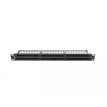 Lanberg PPU6-1048-B - Patch panel - 1U - 19 polegadas
