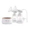 Bomba tira-leite elétrica dupla neno Bella Twin Moon – sem fios, bifásica, LCD, biberões de 150 ml, madrepérola