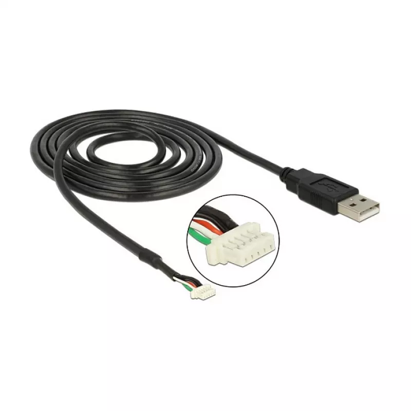 Cabo para câmara USB 2.0 A M / 5 Pin V5 1,5 m DeLOCK 95985