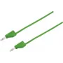 VOLTCRAFT Cabo de teste [ficha 4 mm - ficha 4 mm] 0,75 m verde MSB-300 (MSB-300-0.75-GR)