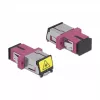 Acoplador de fibra ótica DeLOCK 86891 SC simplex fêmea para SC simplex fêmea multimodo violeta