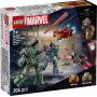 Brinquedo de construção LEGO Marvel Super Heroes Iron Man War Machine conjunto 76320, 204 peças, 2 minifiguras, 100 mm de altura