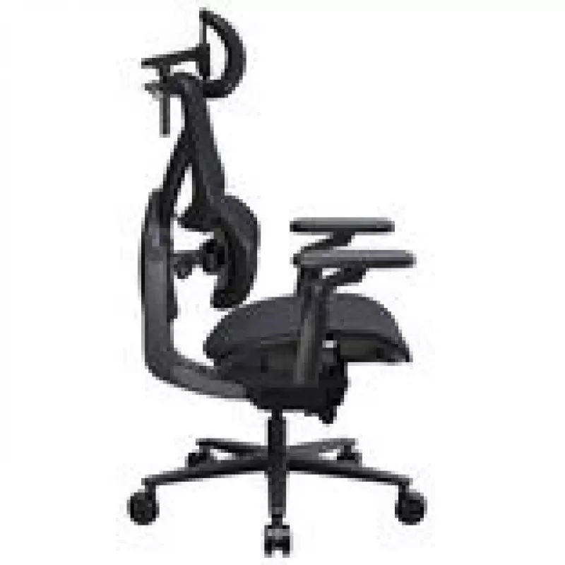 Cadeira gaming thunder x3 FLEX Pro Fabric cinzenta — cadeira giratória ergonómica, braços ajustáveis e inclinação