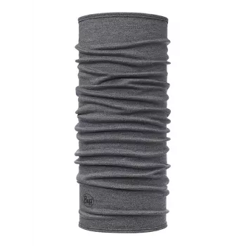 Buff Merino Midweight aquecedor de pescoço multifuncional cinzento