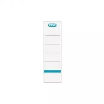 Etiqueta de encaixe para lombada de dossier ELBA, curta/larga, branca em cartão, escrevível em ambos os lados, impressão do logótipo ELBA - 1 unid. (400039636)