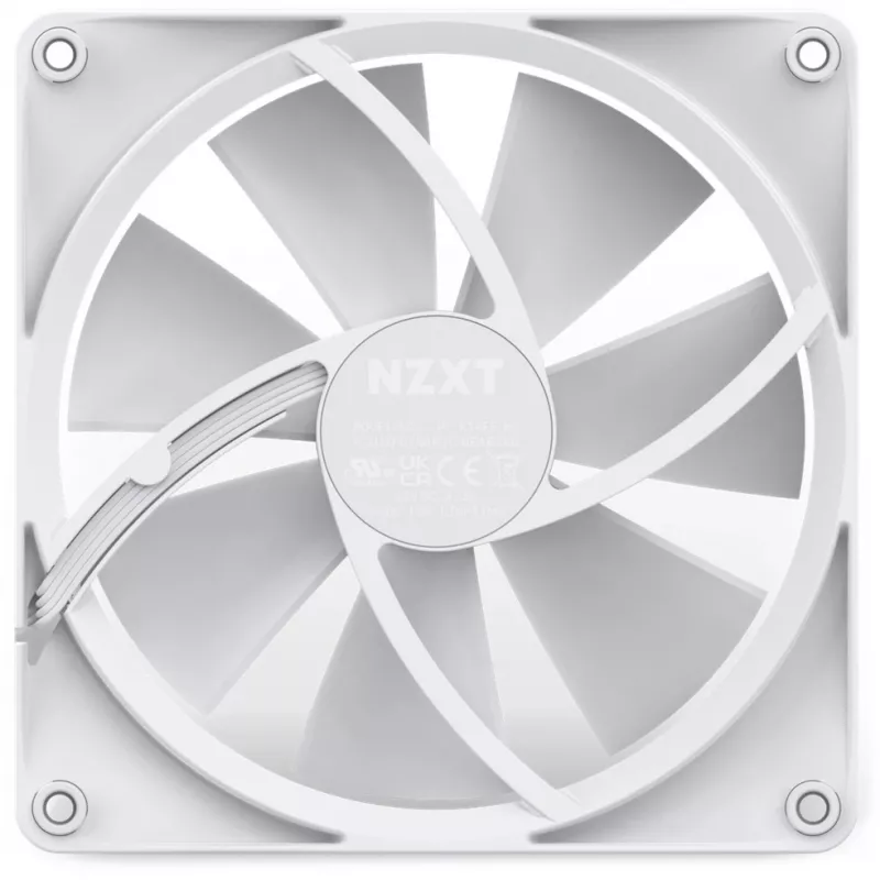 Ventoinha individual NZXT F140 RGB 140mm branca