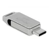 Pen drive DeLOCK 128 GB USB-C Type-A modelo rotativo