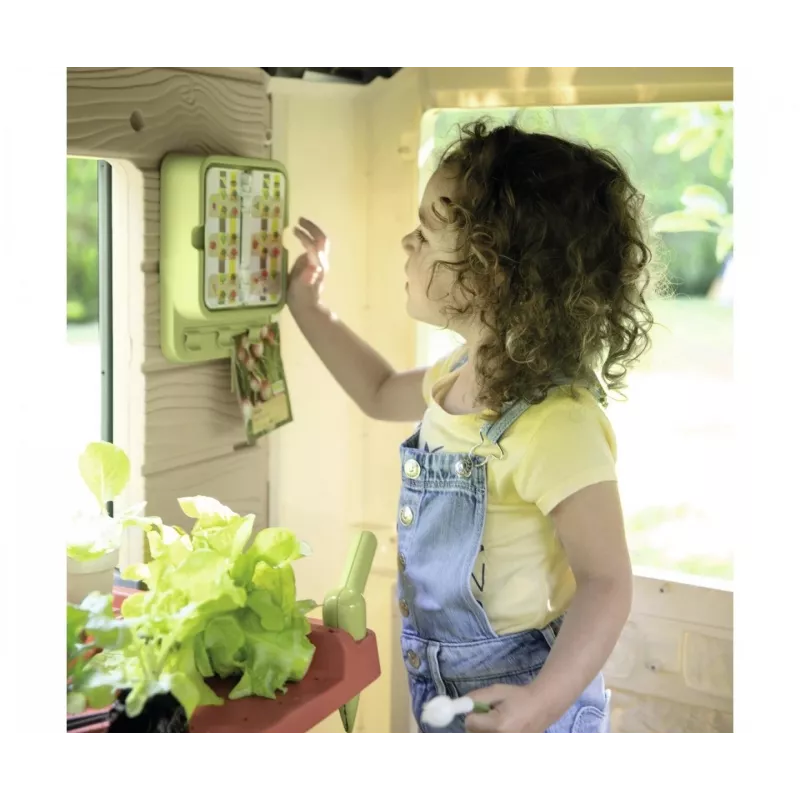 Casa de brincar SMOBY 810408 casa de jardim autónoma para crianças a partir de 2 anos multicolor com 1 porta