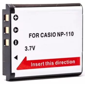 Bateria recarregável extra digital NP-110 3,7V 1000mAh para dispositivos portáteis