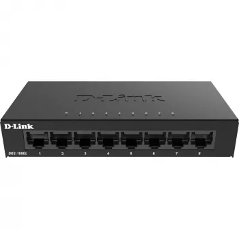 D-Link DGS-108GL Unmanaged Gigabit Ethernet (10/100/1000) Preto
