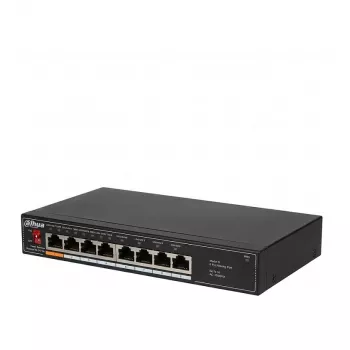 Switch de secretária Dahua DH-SF1008L não gerido 8 portas Fast Ethernet (10/100), cinzento-claro (sem PoE)