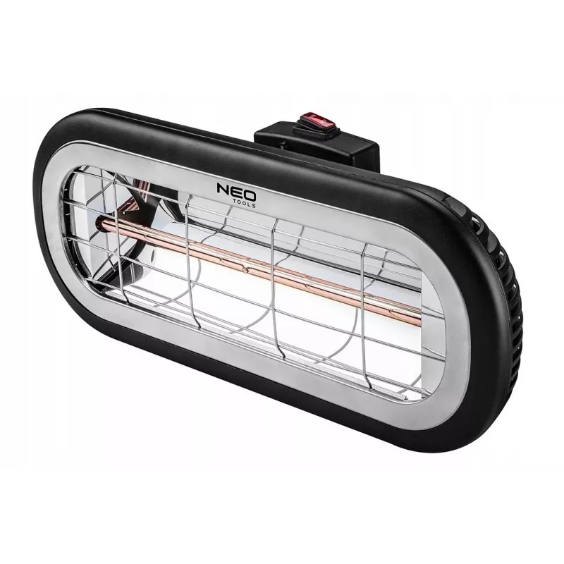 Aquecedor elétrico infravermelho NEO TOOLS 90-032 para interior e exterior 2000 W preto