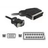 Adaptador de cabo de vídeo DeLOCK 65028 SCART (21 pinos) para VGA (D-Sub) 2 m