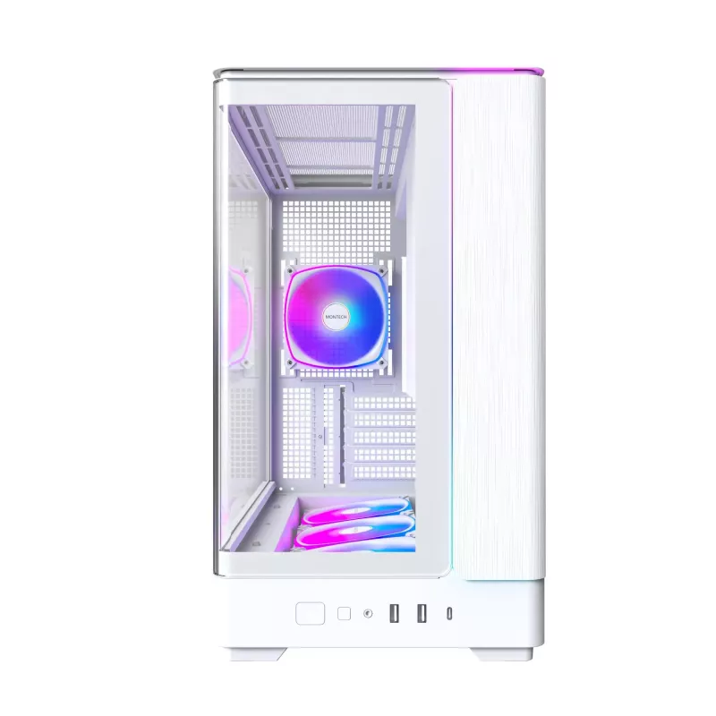 Caixa de PC Montech KING 15 PRO branco — Micro ATX / Mini-ITX, Midi Tower