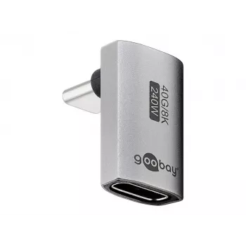 Adaptador USB-C Goobay vertical 90° curto USB4 - macho (74442)