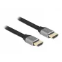Delock - Cabo HDMI Ultra High Speed - HDMI macho para HDMI macho - 50 cm - Isolamento triplo - Cinzento - Contactos banhados a ouro, suporta 8K 6