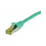 Cabo patch RJ45, CAT6A 500 MHz, 0,15 m, verde, S-STP (S/FTP), TPE/LSZH (Ultraflex), AWG26, com cabo bruto Cat.7, Synergy 21 (S217670)
