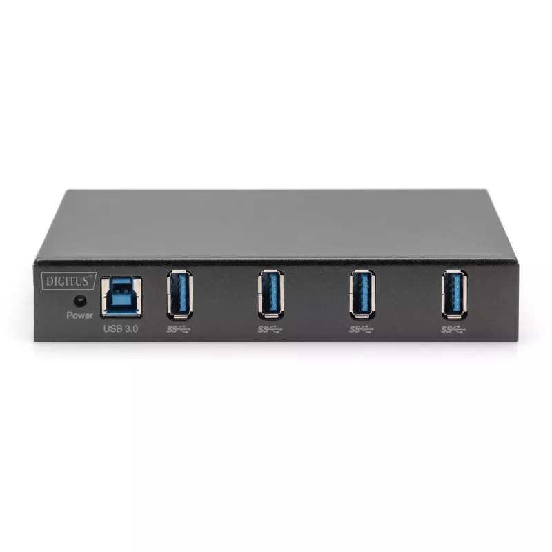 Hub USB DIGITUS 4 portas 3.0->4xA3.0 industrial line preto