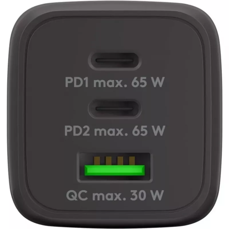 Goobay 64753 Carregador para dispositivos móveis Auscultadores - Smartphone - Tablet preto AC carregamento rápido interior (64753)
