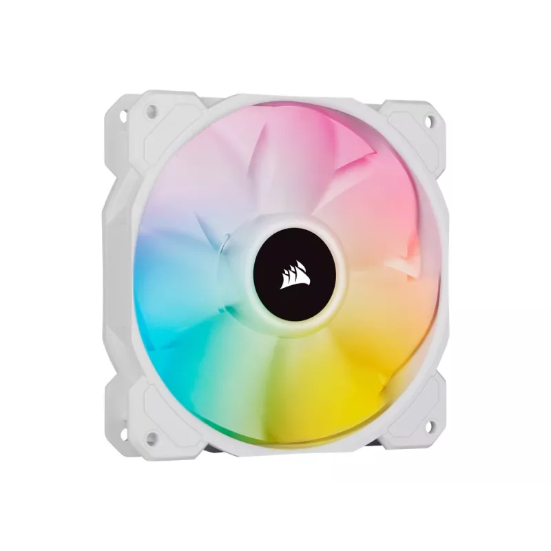 Ventoinha de caixa Corsair iCUE SP120 RGB ELITE Performance 120mm branco PWM ARGB pack de três