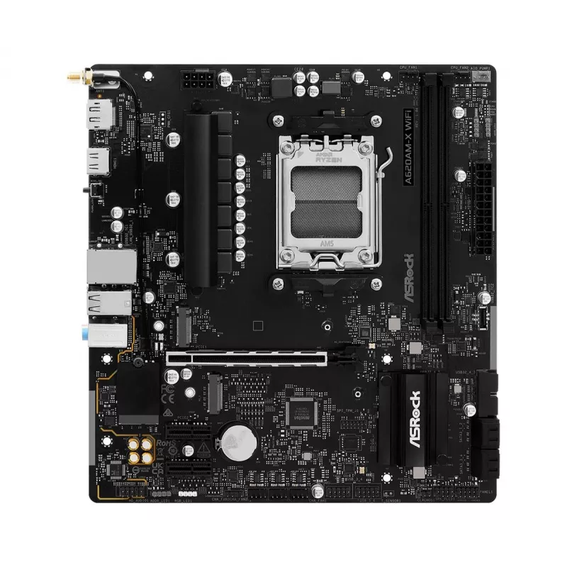 Placa-mãe ASRock A620AM-X WiFi AMD A620 AM5 Micro-ATX