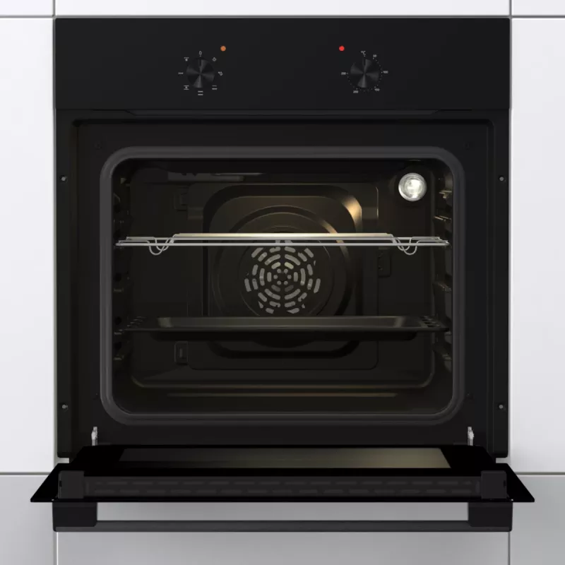 Forno Gorenje | BO6615E01B | 60 L | Elétrico | EnamelClean | Botões basculantes | Altura 59,5 cm | Largura 59,5 cm | Preto