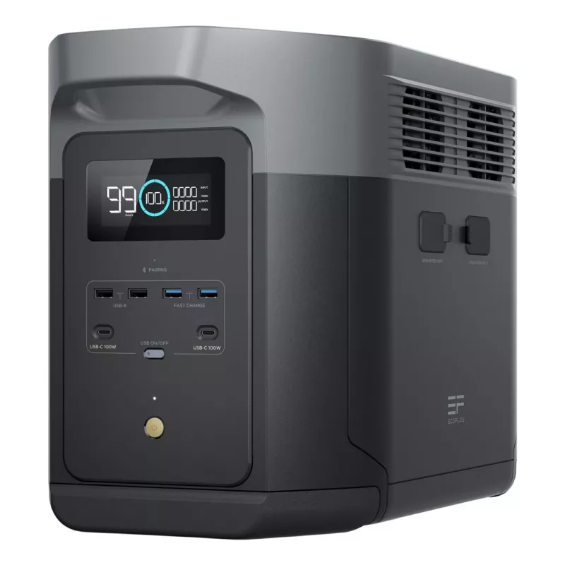 EcoFlow DELTA 2 Max estação de energia portátil fosfato de ferro-lítio (LiFePO4) 2400 W 23 kg