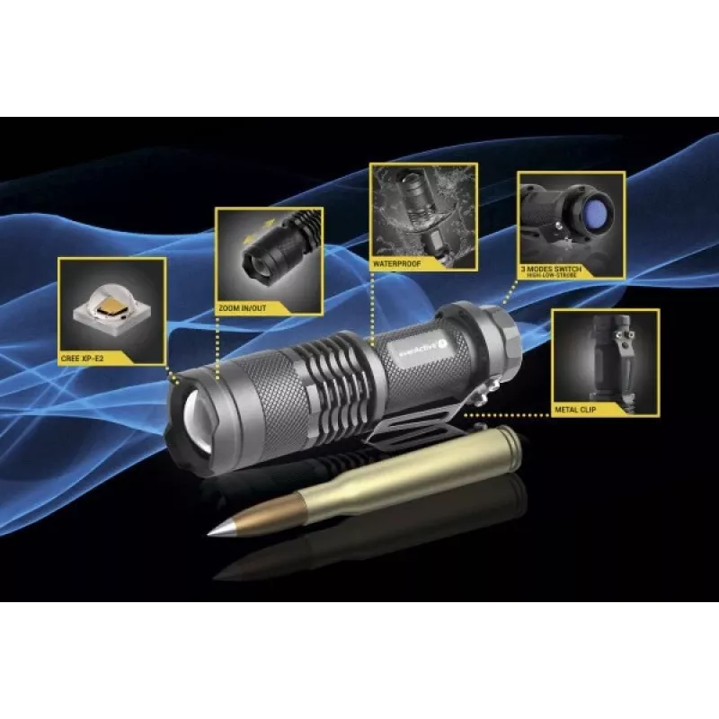 Lanterna LED everActive FL-180 Bullet com LED CREE XP-E2