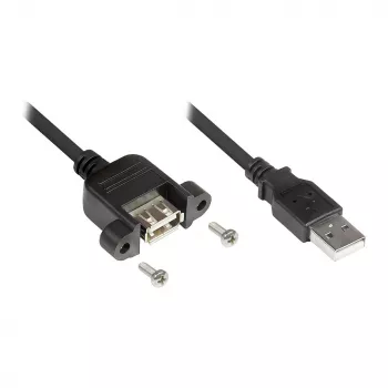 Good Connections Extensão USB2.0 A-conector fêmea de encastrar A 0,3 m