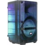 Altifalante de festa portátil Omnitronic MSE-8+ com funcionamento a bateria e efeitos LED