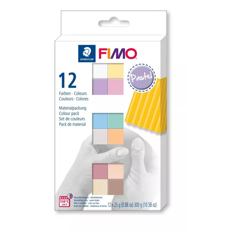 Argila de modelar Staedtler FIMO 8023 C cores sortidas
