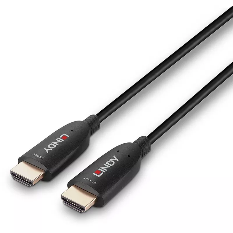 Cabo HDMI híbrido de fibra ótica Lindy 20m 8K60